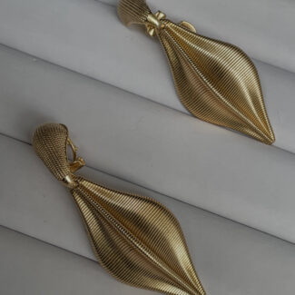 Imperial Gold Leaf Drop Earrings