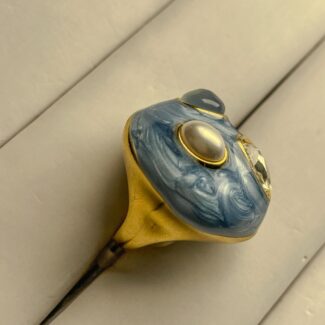 The Celestial Marble Ring - Sky Blue