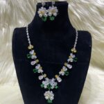 Emerald Blossom Statement Set