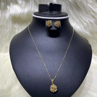 Golden Fleur Statement Set
