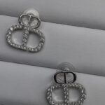 Luxe Monogram Crystal Stud Earrings