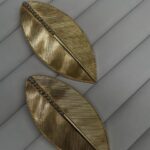 Golden Leaf Statement Earrings