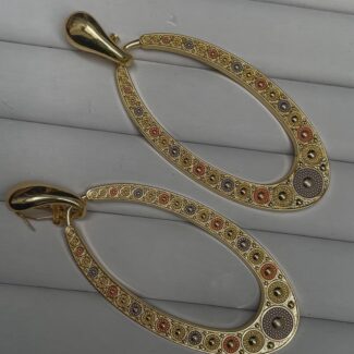 Mosaic Oval Earrings