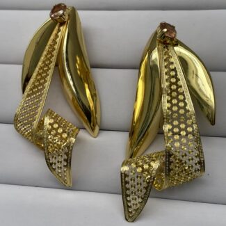 Golden Veil Sculpt Earrings